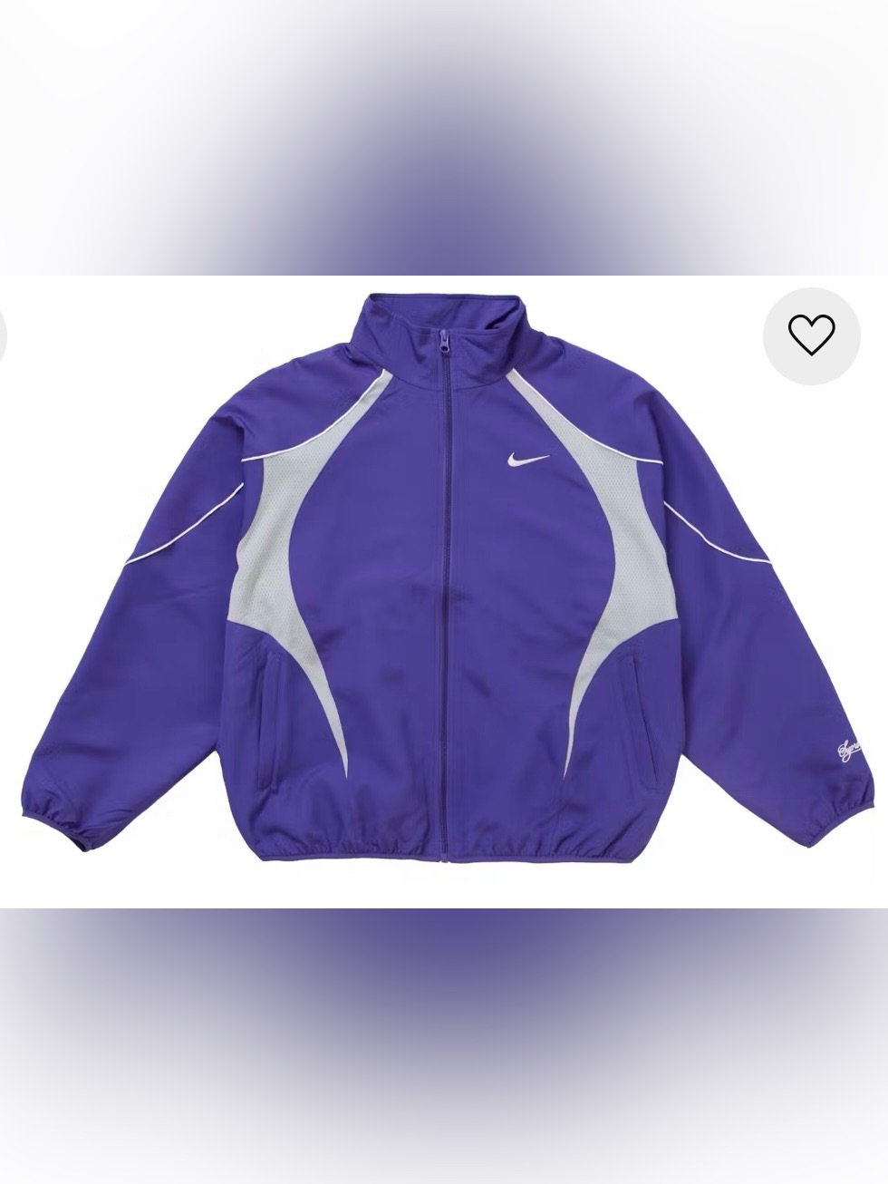 Supreme Nike Track Jacket [Purple], Used (Size Us Men’s Xl)